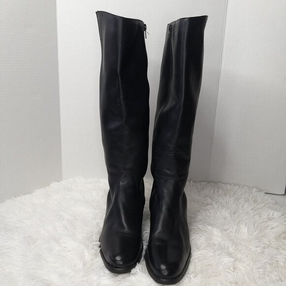 Naturalizer Natural flex thigh-high Block Knee High  Heels Black Boots Size 11M - Picture 1 of 10